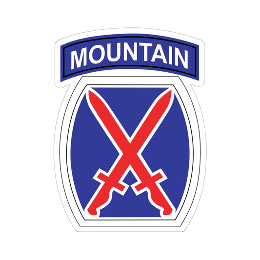 Kiss-Cut Stickers - SSI - 10th Mountain Division X 300