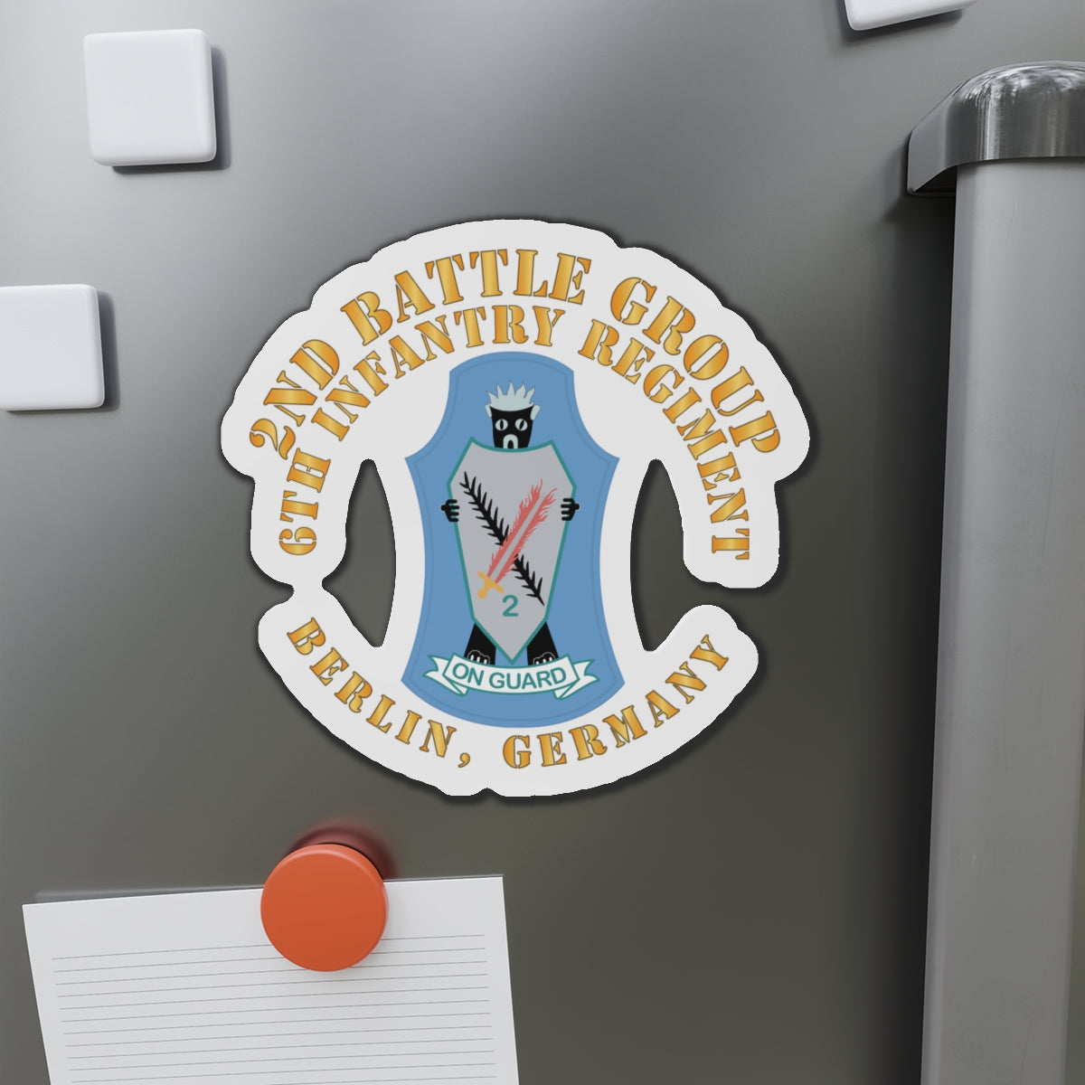 Die-Cut Magnets -SSI -2nd Battlegroup - 6th Infantry Regt - Berlin Bde, Germany X 300