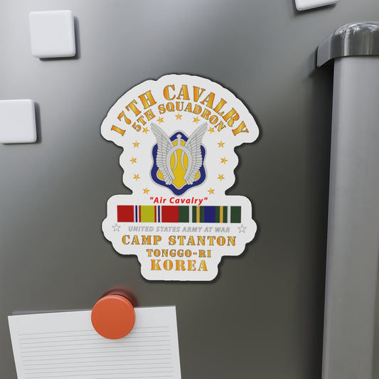 Die-Cut Magnets - Army - 5th Squadron 17th Cavalry - Air Cav - Camp Stanton - Korea w KDSM SVC