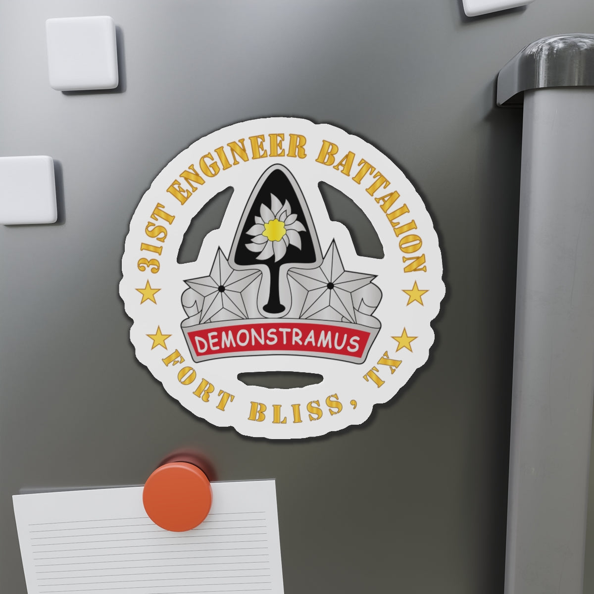 Die-Cut Magnets - Army - 31st Engineer Battalion - Fort Bliss, TX