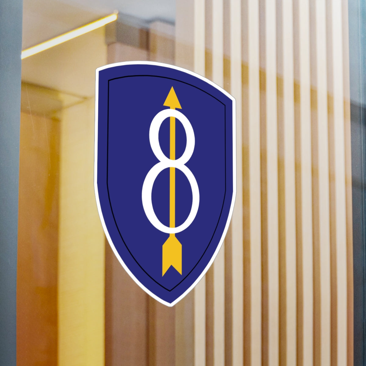 Kiss-Cut Vinyl Decals - SSI - 8th Infantry Division wo Txt X 300