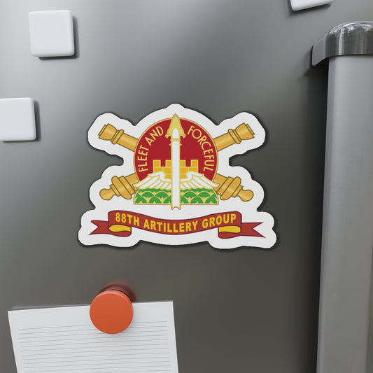 Die-Cut Magnets -SSI -88th Artillery Group - DUI w Br - Ribbon X 300