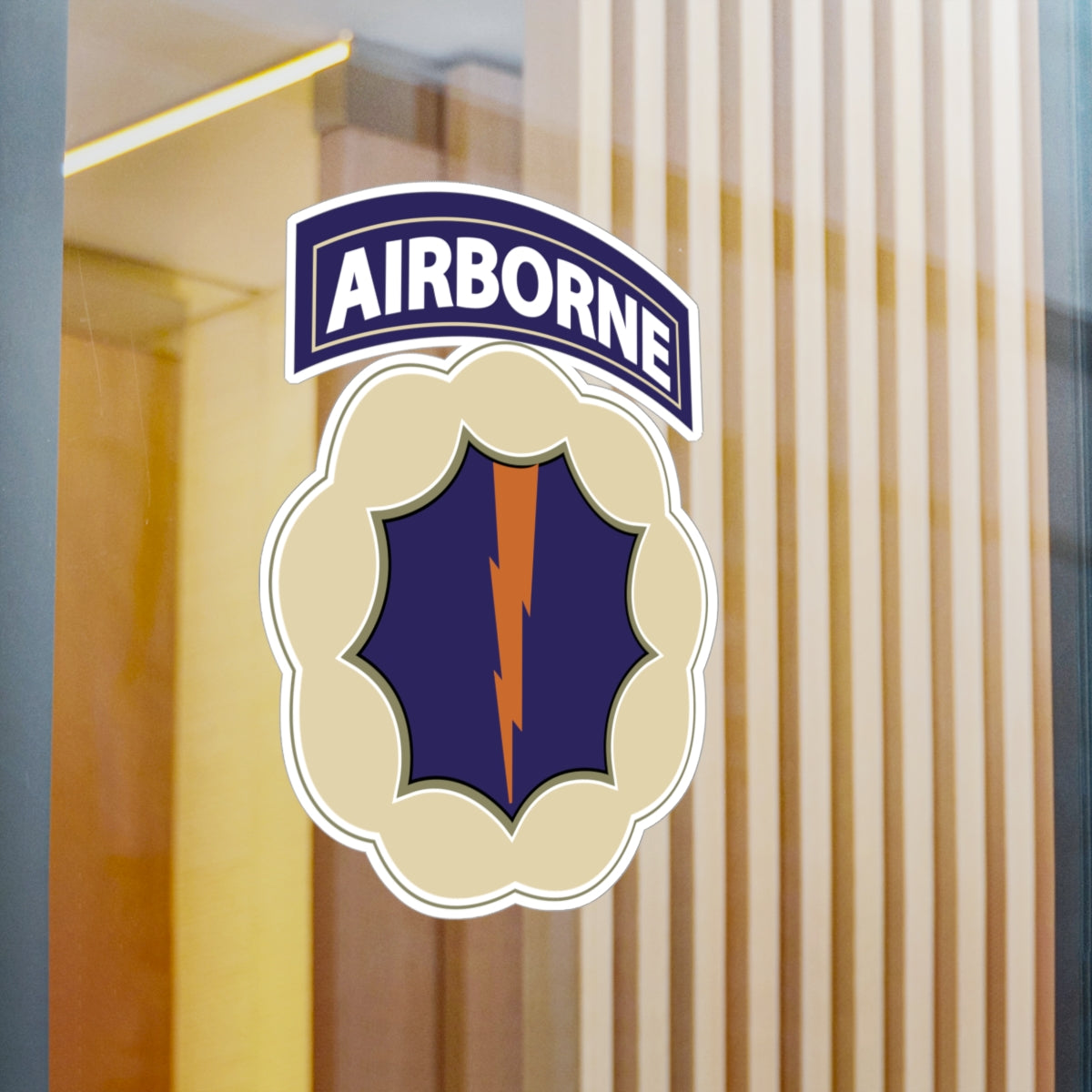 Kiss-Cut Vinyl Decals - 9th Airborne Division - Phantom - SSI wo Txt X 300