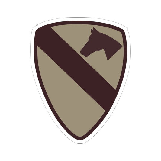 Kiss-Cut Stickers -  SSI - 1st Cavalry Division - Subdued Desert X 300