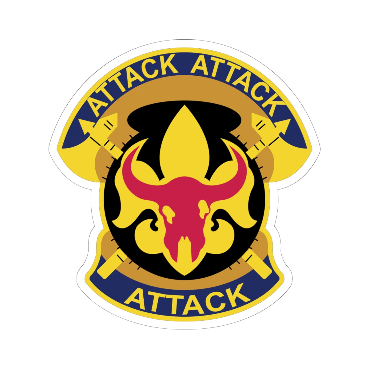 Kiss-Cut Stickers - DUI - 34th Infantry Division X 300