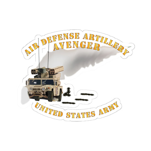 Kiss-Cut Stickers - Army - Avenger Air Defense - Firing Missile