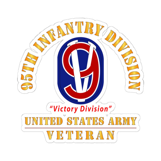 Kiss-Cut Stickers - Army - SSI - 95th Infantry Division - Victory Division - US Army Veteran X 300