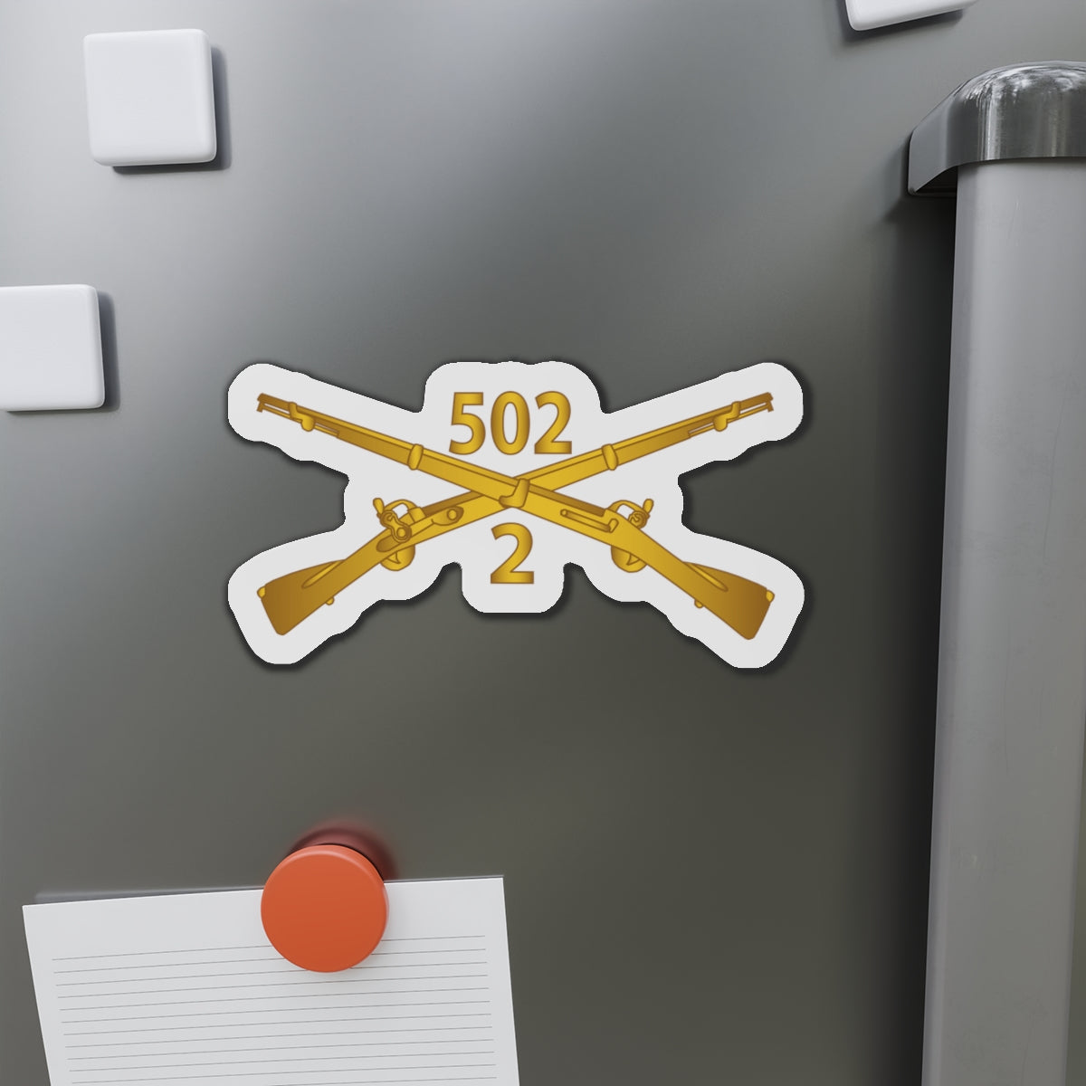 Die-Cut Magnets - 2nd Bn 502nd Infantry Regt - Infantry Br wo Txt
