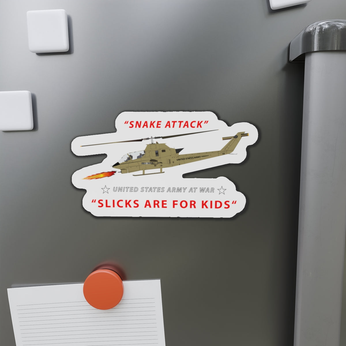 Die-Cut Magnets - AH-1 Cobra - Snake Attack - Slicks are for Kids