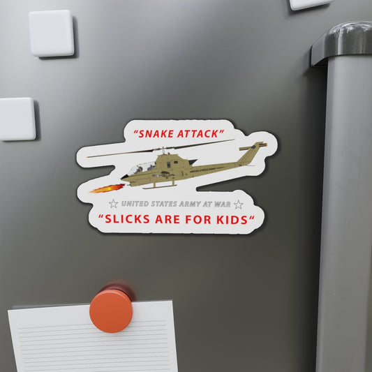 Die-Cut Magnets - AH-1 Cobra - Snake Attack - Slicks are for Kids