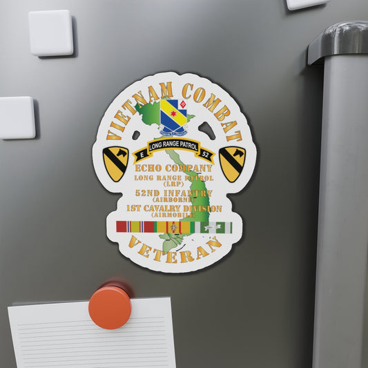 Die-Cut Magnets - Army - Vietnam Combat Veteran w  E Co - 52nd Inf ABN - 1st Cav Div X 300