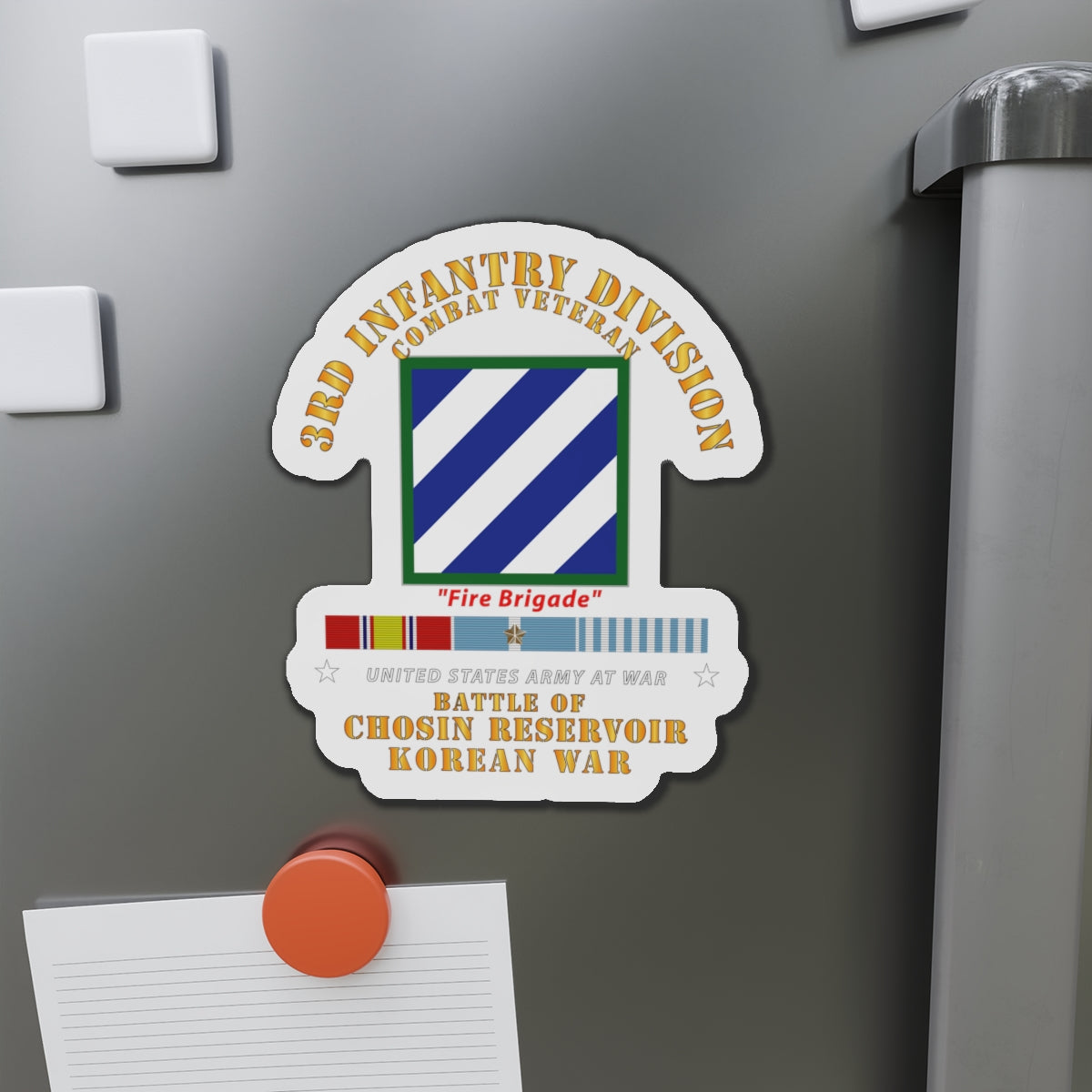 Die-Cut Magnets - 3rd ID - Battle Chosin Reservoir w KOREA War SVC