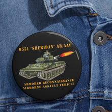 Load image into Gallery viewer, Custom Pin Buttons - M551 Sheridan - Firing - AR-AAV
