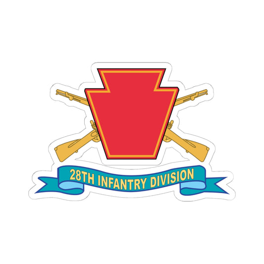 Kiss-Cut Stickers - Army - 28th Infantry Division - w Br - SSI - Ribbon X 300
