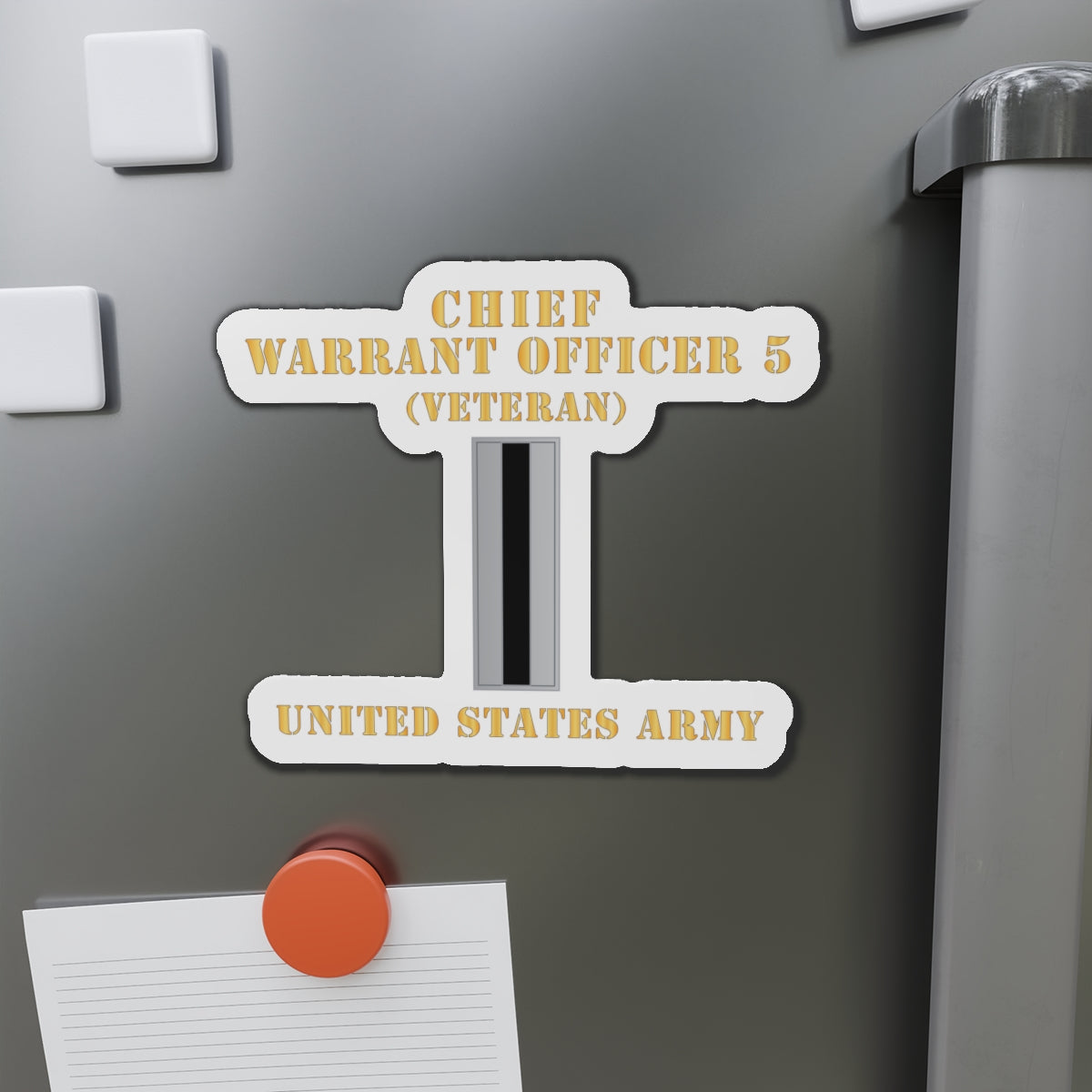 Die-Cut Magnets -SSI - Army - Chief Warrant Officer 5 - CW05 - Veteran - Flat - X 300