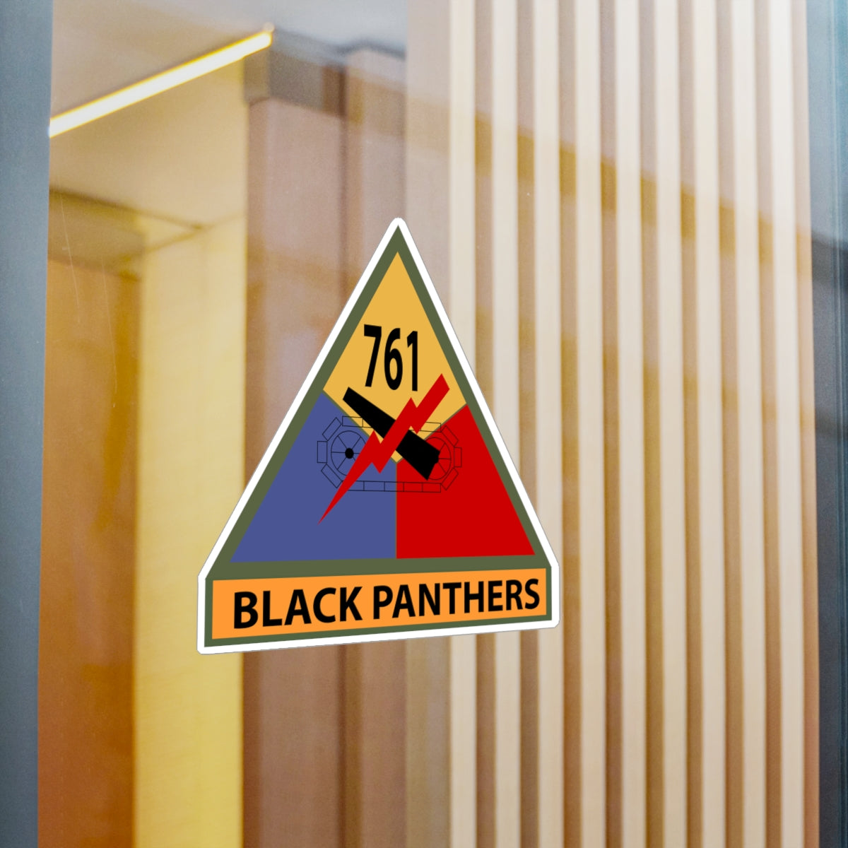 Kiss-Cut Vinyl Decals - SSI - 761st Tank Batalion w Name Tape X 300