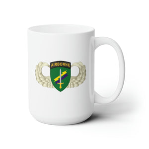 White Ceramic Mug 15oz - Army - USACAPOC Wings