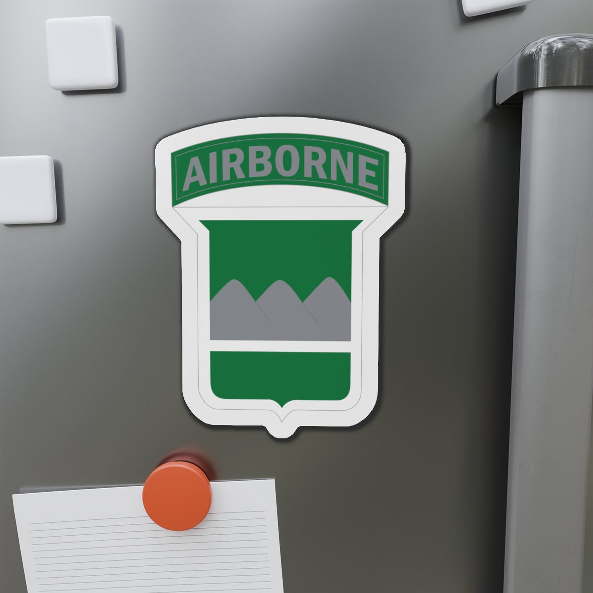 Die-Cut Magnets -SSI - 80th Infantry Division w Airborne Tab X 300