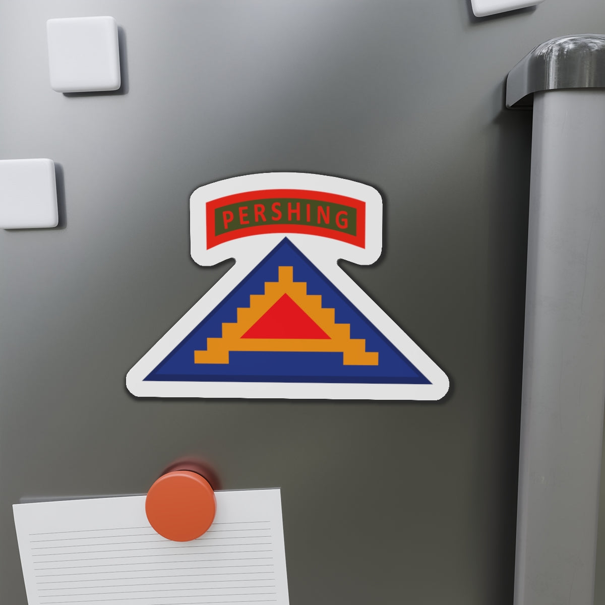 Die-Cut Magnets - Army - 56th Artillery Brigade - 7th Army w Pershing Tab wo Txt