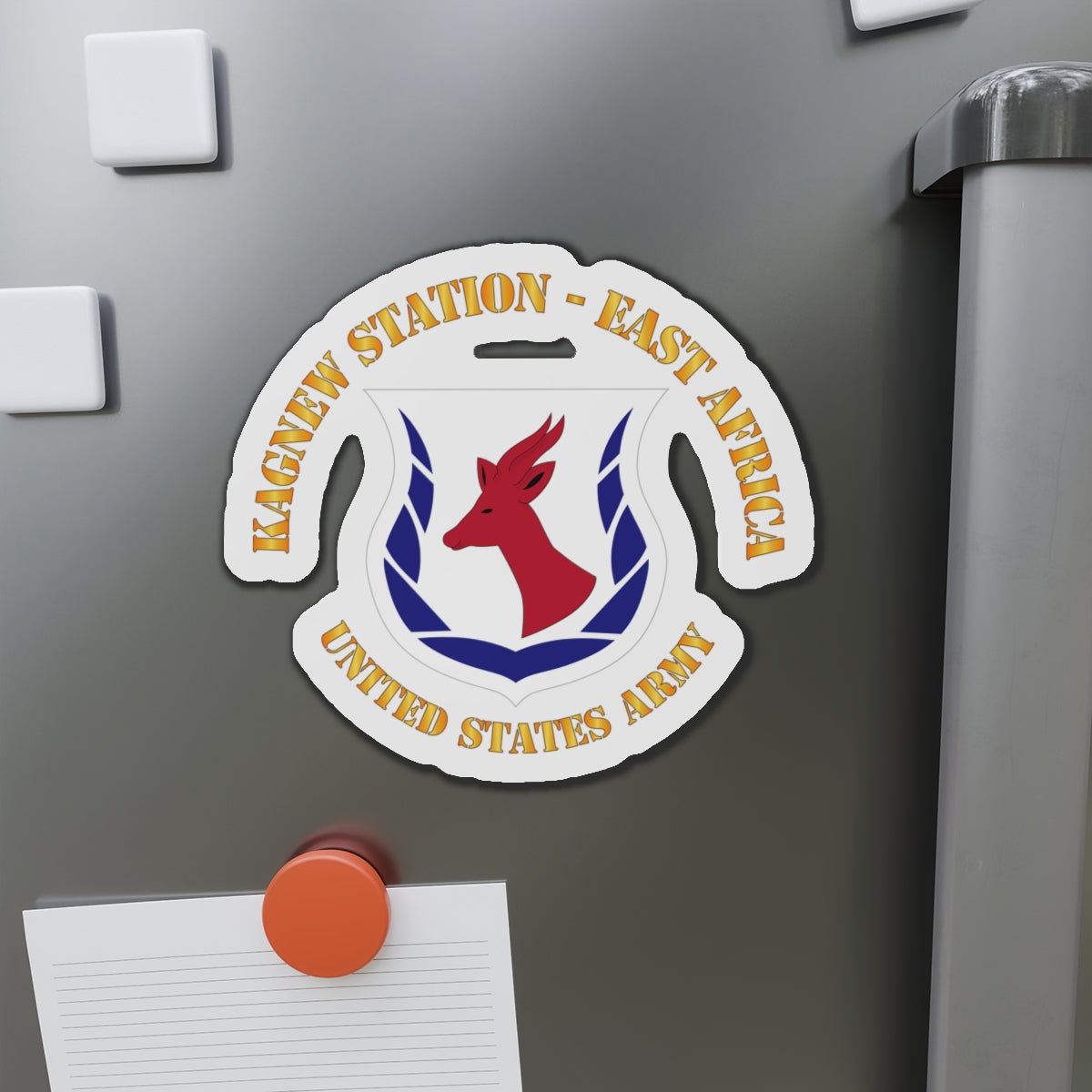 Die-Cut Magnets - Army - Kagnew Station - East Africa wo Drop Shadow