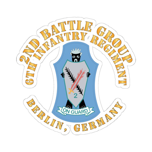 Kiss-Cut Stickers - 2nd Battlegroup - 6th Infantry Regt - Berlin Bde, Germany X 300