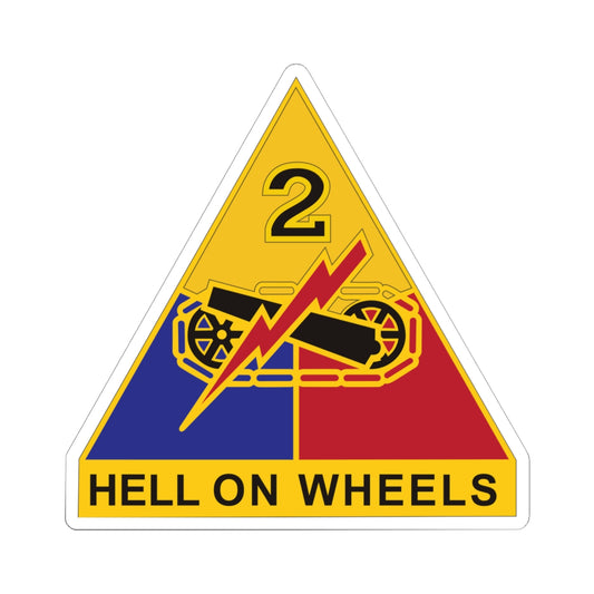 Kiss-Cut Stickers Army - DUI - 2nd Armored Division X 300