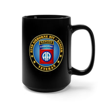 Load image into Gallery viewer, Black Mug 15oz - 82nd Airborne Div - Ranger Veteran
