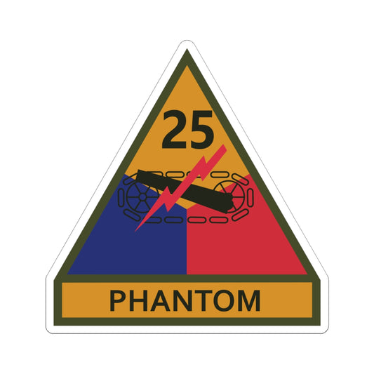 Kiss-Cut Stickers - SSI - 25th Armored Division w Name Tape X 300