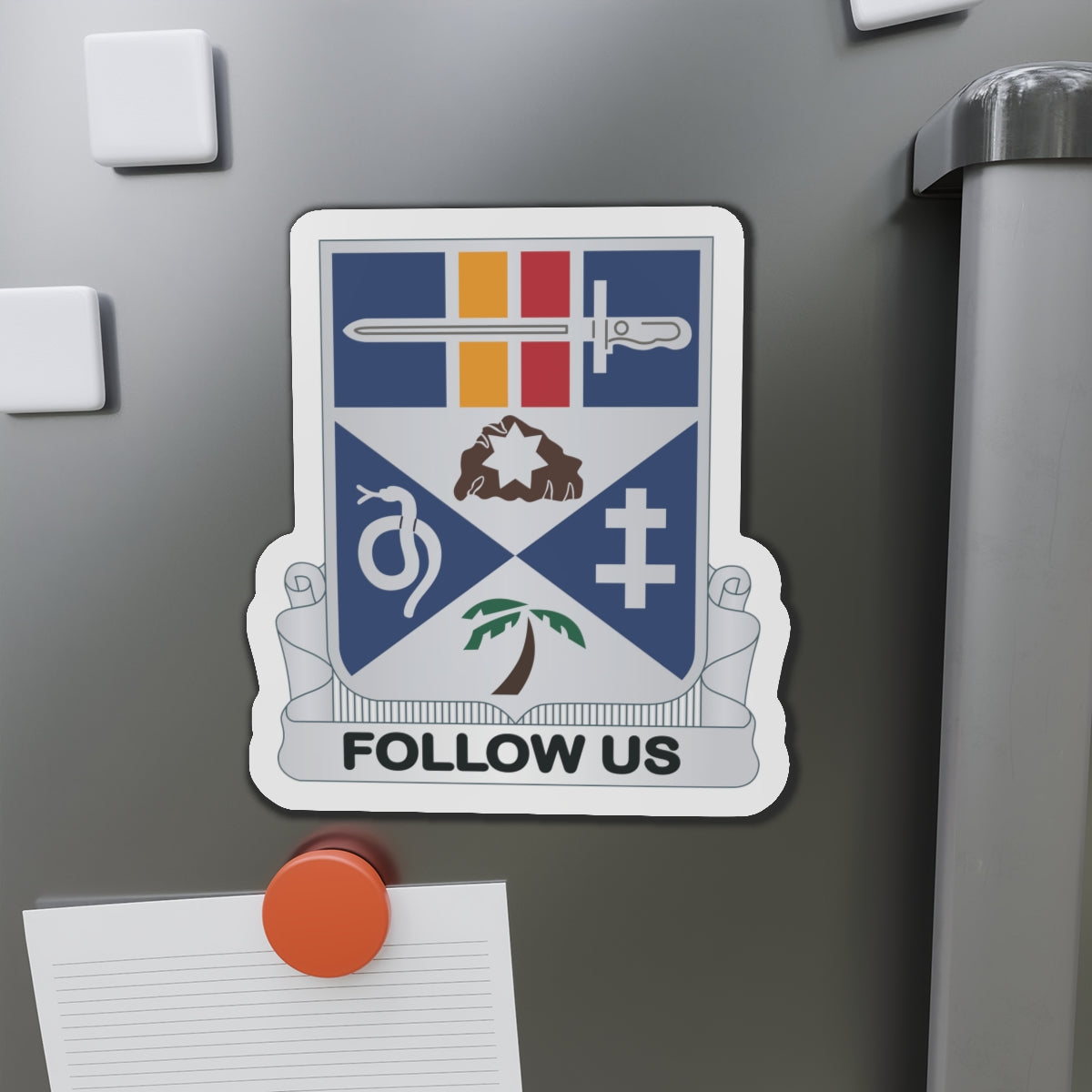 Die-Cut Magnets - 293rd Infantry Regiment - DUI wo Txt X 300