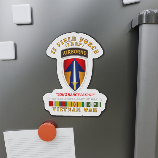 Die-Cut Magnets - II Field Force - Airborne Tab - LRP - Vietnam w VN SVC