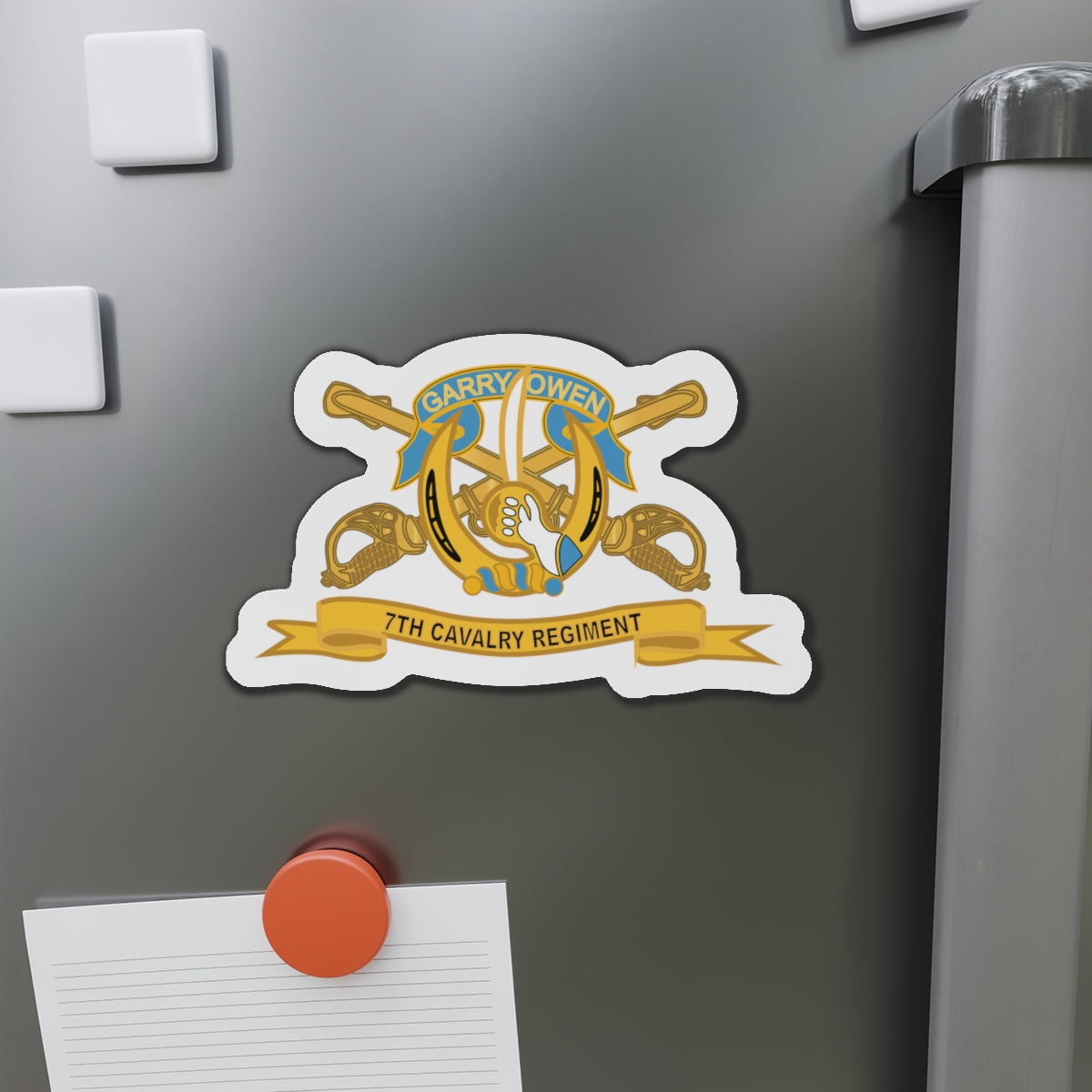 Die-Cut Magnets -SSI-Army  - 7th Cavalry Regiment w Br - Ribbon X 300