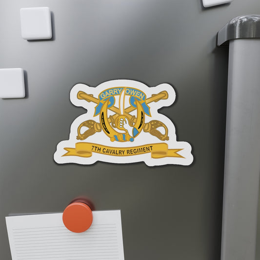 Die-Cut Magnets -SSI-Army  - 7th Cavalry Regiment w Br - Ribbon X 300