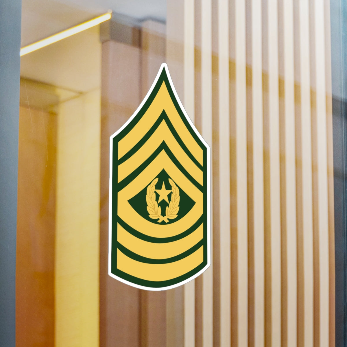 Kiss-Cut Vinyl Decals - Army - Command Sgt Major E-9 (CSM) X 300