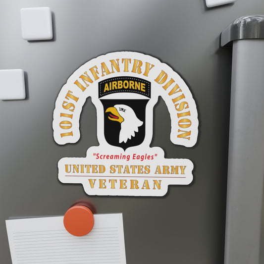 Die-Cut Magnets - Army - SSI - 101st Airborne Division - Screaming Eagles - US Army Veteran X 300
