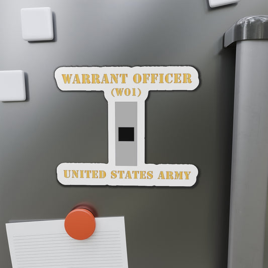 Die-Cut Magnets -SSI -  Army - Warrant Officer - W01 - Flat X 300