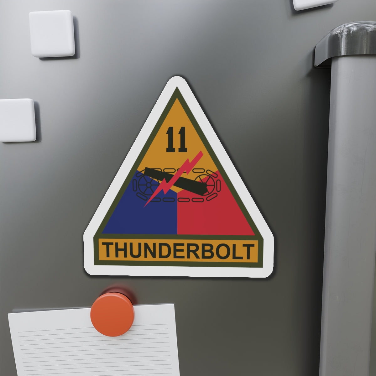 Die-Cut Magnets -SSI - 11th Armored Division w Name Tape X 300