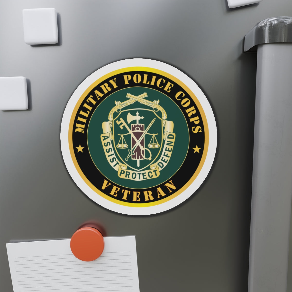 Die-Cut Magnets - Army - Military Police Corps Regimental Crest - Veteran X 300
