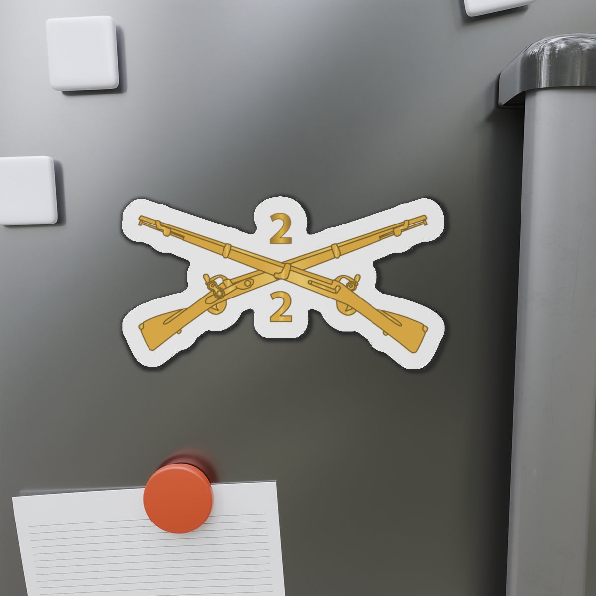 Die-Cut Magnets - Army - 2nd Battalion, 2nd Infantry Regiment Branch - wo Txt X 300