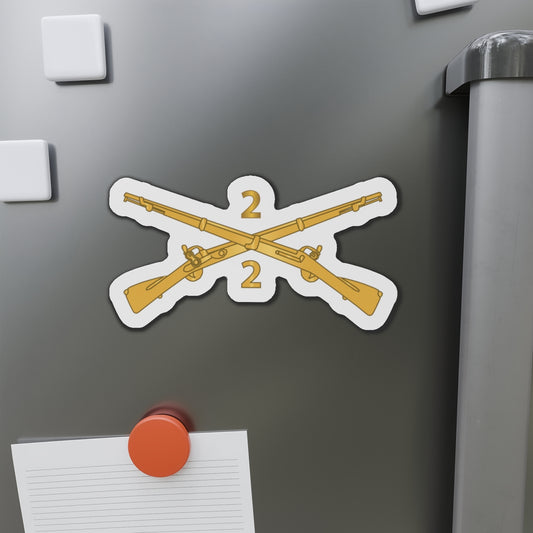 Die-Cut Magnets - Army - 2nd Battalion, 2nd Infantry Regiment Branch - wo Txt X 300