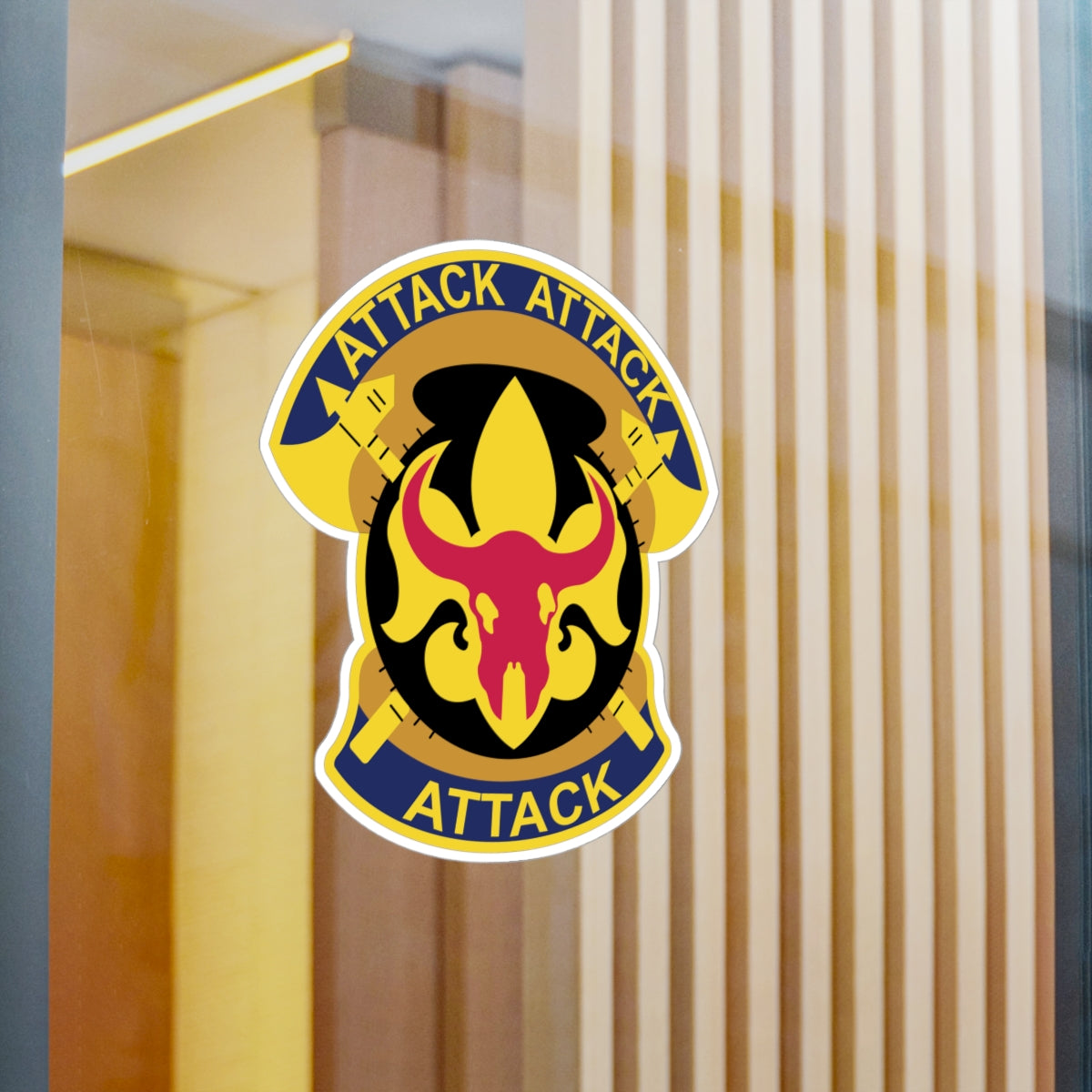 Kiss-Cut Vinyl Decals - DUI - 34th Infantry Division X 300