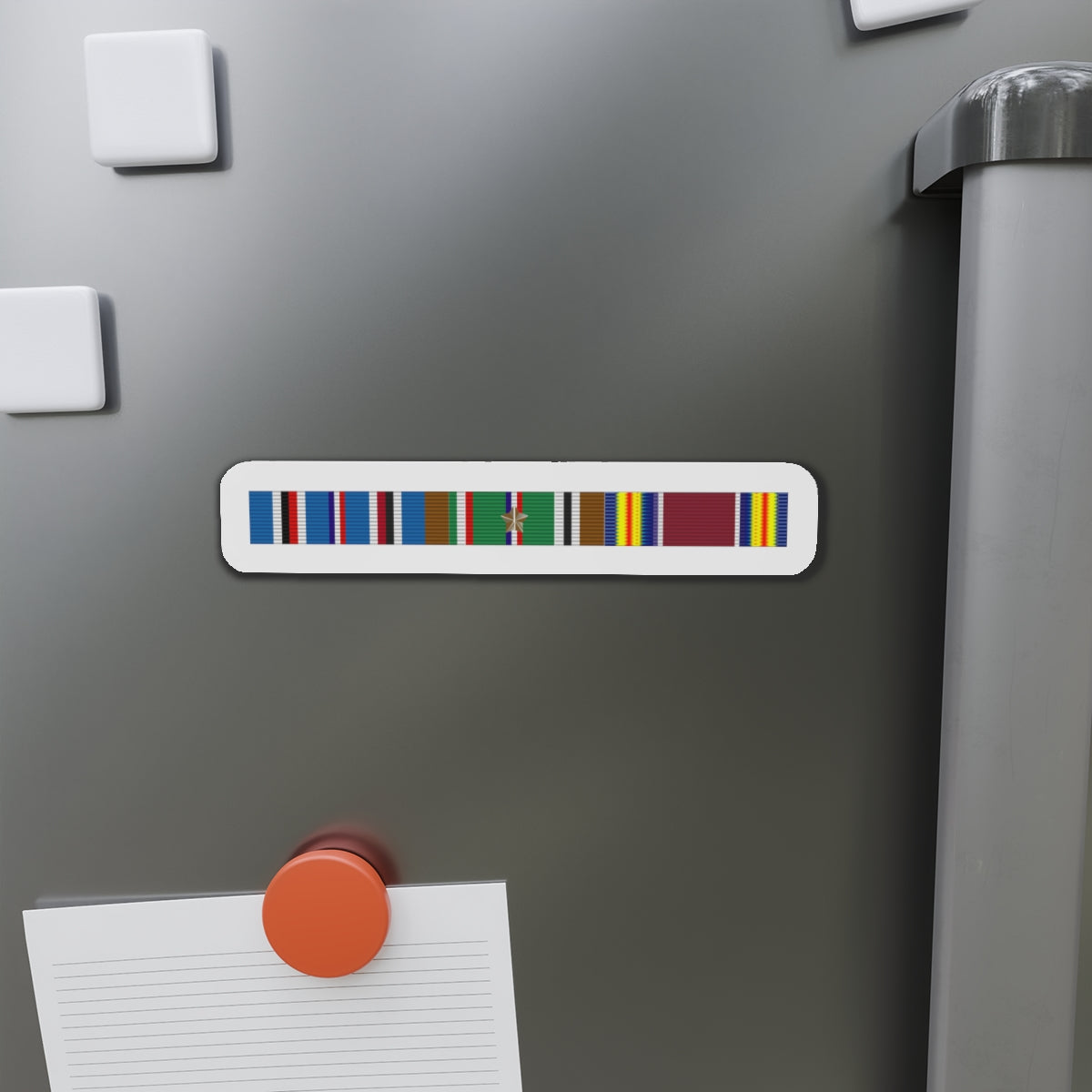 Die-Cut Magnets - World War Two Service Ribbons Bar - Eurppe - NAME  w Lines