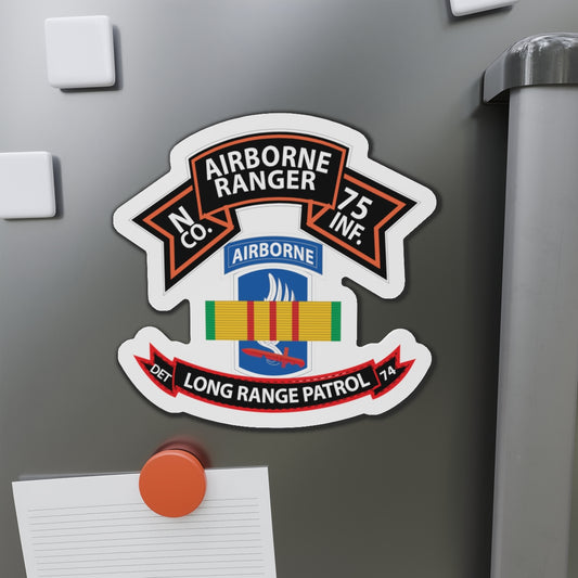 Die-Cut Magnets -SSI - Vietnam - N Co 75th Ranger - 173rd Airborne Brigade - VN Ribbon - LRSD X 300