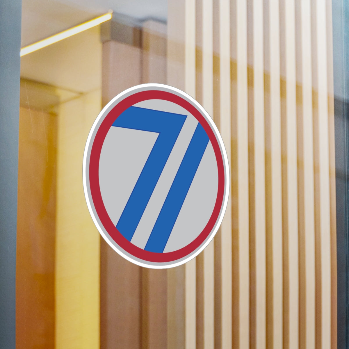 Kiss-Cut Vinyl Decals - SSI - 71st Infantry Division X 300