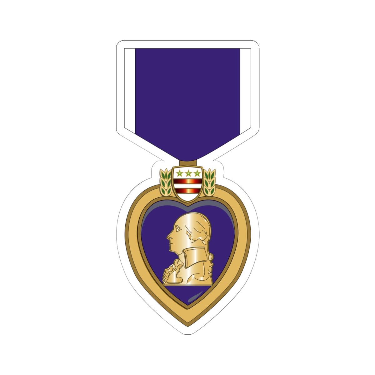 Kiss-Cut Stickers - Purple Heart wo Txt  X 300