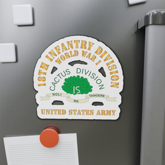 Die-Cut Magnets - Army - SSI - 18th Infantry Division  - WWI - US Army X 300