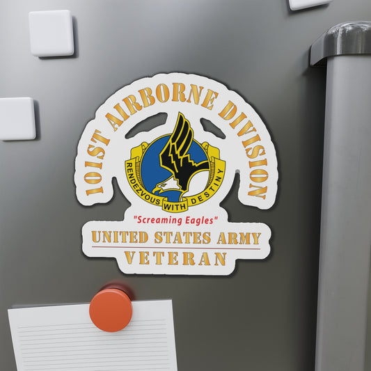 Die-Cut Magnets - Army - DUI - 101st Airborne Division - Screaming Eagles - US Army Veteran X 300