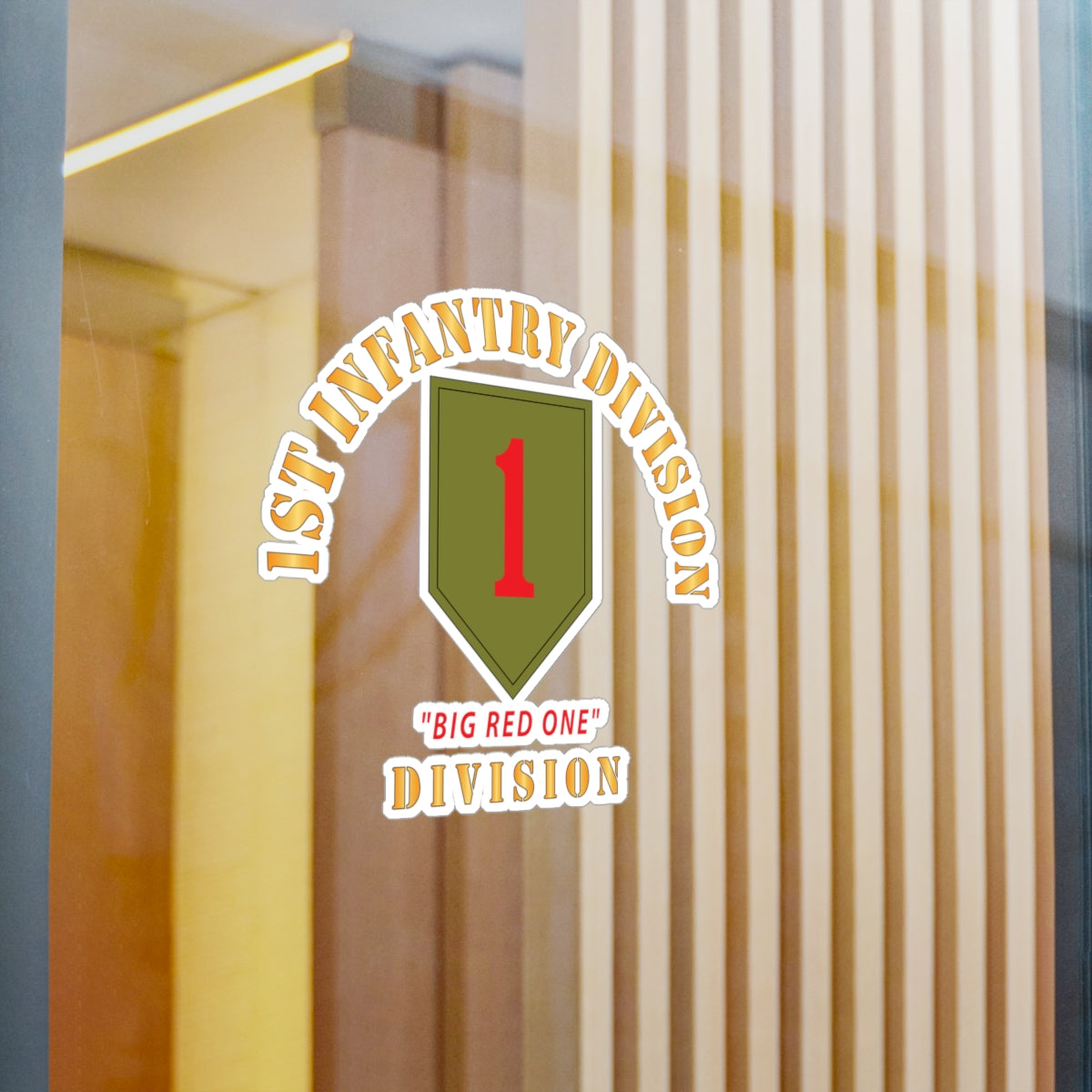 Kiss-Cut Vinyl Decals - SSI - 1st Infantry Division - Big Red One X 300