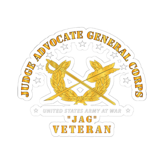 Kiss-Cut Stickers - Army - JAG Branch Veteran