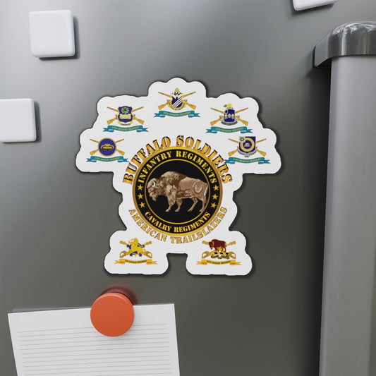 Die-Cut Magnets - Army - Buffalo Soldiers - Infantry - Cavalry Regiments - All DUIs X 300