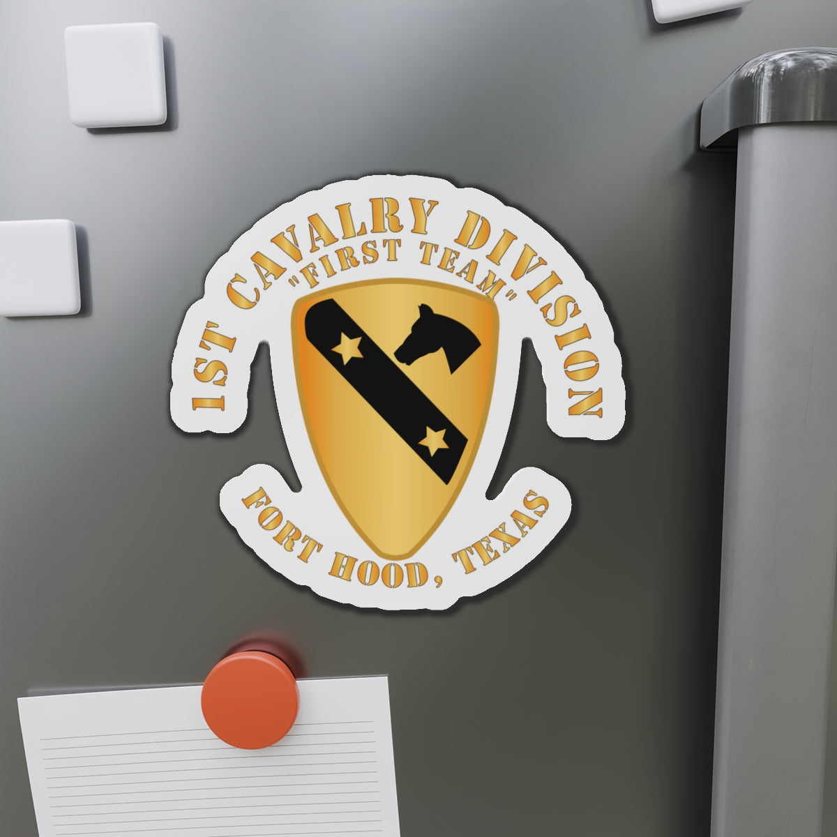 Die-Cut Magnets - Army - 1st Cavalry Division - DUI - Ft Hood, TX X 300